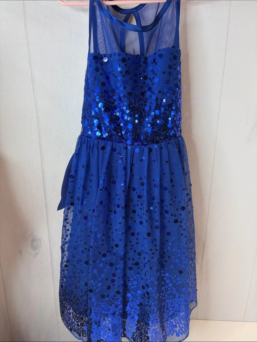 Ruby Rox Girls Blue Sequin Party Dress Girls Size 8 Special Occasion
